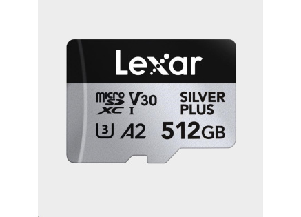 Lexar microSDXC Professional SILVER Plus UHS-I/U3/A2/4K R205/W150 (V30) 512GB