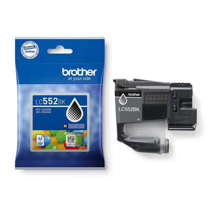BROTHER INK LC-552BK - black - cca 550stran, pro MFC-J3660 MFC-J3960