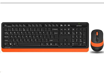 A4tech FG1010 FSTYLER set bezdr. klávesnice + myši, oranžová barva A4tech FG1010 FSTYLER set bezdr. klávesnice + myši, oranžová barva