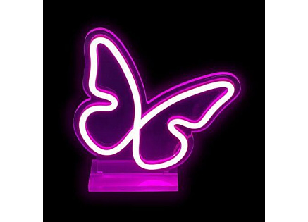 2Kids Toys LED NEON LIGHT lampička Motýlek