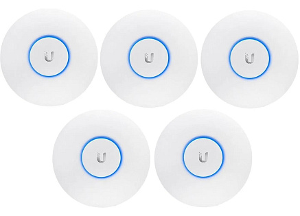 UBNT UniFi AP AC PRO 5-PACK (bez PoE!)  [vnitřní/venkovní AP, dual-band 2.4+5GHz (450+1300Mbps), MIMO, 802.11a/b/g/n/ac]
