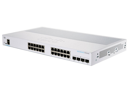 Cisco switch CBS350-24T-4X-EU (24xGbE,4xSFP+,fanless) - REFRESH