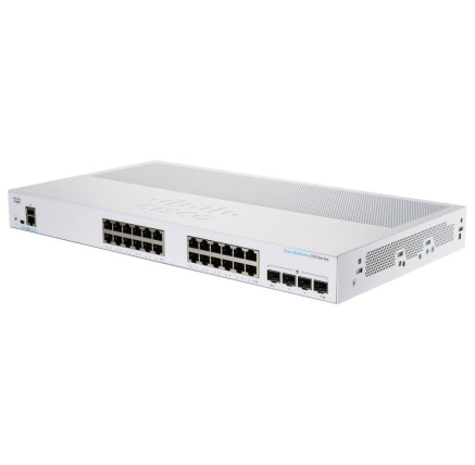 Cisco switch CBS350-24T-4X-EU (24xGbE,4xSFP+,fanless) - REFRESH