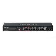 MERCUSYS switch MS126CP (24x100Mb/s,24xPoE+,2xGbE/SFPcombo,295W)
