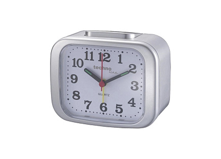 TechnoLine Modell XL analogový budík, stříbrný TechnoLine Modell XL analogový budík, stříbrný