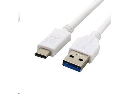 C-TECH kabel USB 3.0 AM na USB-C kabel (AM/CM), 2m, bílý
