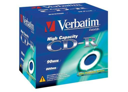 VERBATIM CD-R(10-Pack)Jewel/EP/DL/40x/90min/800MB