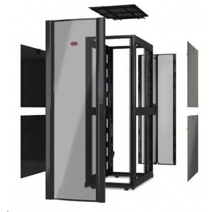APC NetShelter SX 42U 600mm Wide x 1200mm Deep Enclosure Without Doors, Black