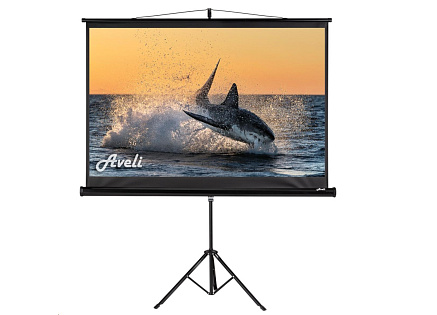 Projekční plátno Aveli stativ, 150x94cm (16:10) 70", černý tubus