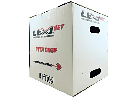 Optický kabel LEXI-Net DROP FTTx, 12x 9/125 SM, G.657A1, LS0H, černý, cívka 1km