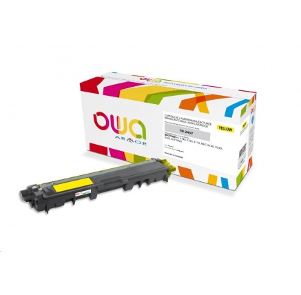 OWA Armor toner pro BROTHER HL 3140, 3150, 3170, MFC 9130,9330, 9340, 2200 Stran, TN245Y, žlutá/yellow (TN-245Y/TN-246Y) OWA Armor toner pro BROTHER HL 3140, 3150, 3170, MFC 9130,9330, 9340, 2200 Stran, TN245Y, žlutá/yellow (TN-245Y/TN-246Y)
