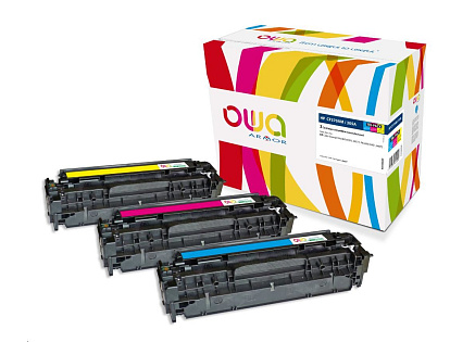 OWA Armor toner pro HP Color Laserjet Pro300 M351, M375, Pro400 M451, M475, 3x2600 stran, CF370AM, C+M+Y