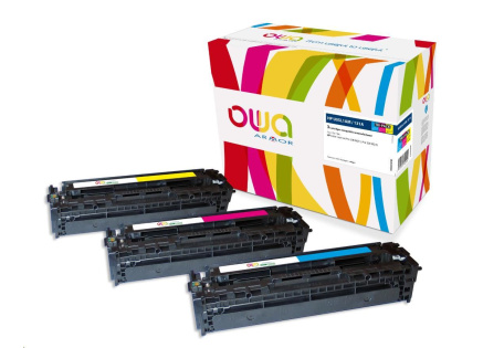OWA Armor toner pro HP Color LJ Pro200 M251, M276, 3x1800 stran, U0SL1AM, barevná/C+M+Y
