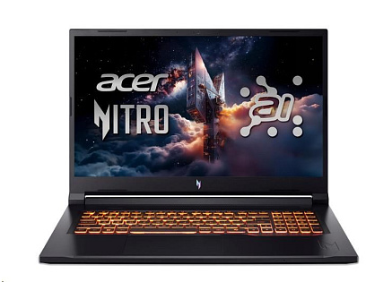 ACER NTB Nitro V 17 AI (ANV17-41-R2QM),R5 AI 240,17.3"FHD,16GB,1TB SSD,RTX 5060,Linux,Black