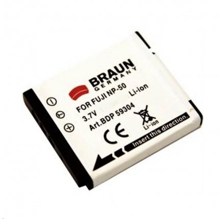 Braun akumulátor FUJI NP-50, PENTAX D-Li68, Kodak Klic 7004, 650mAh