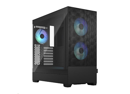 FRACTAL DESIGN skříň Pop Air RGB Black TG Clear Tint, 2x USB 3.0, bez zdroje, ATX