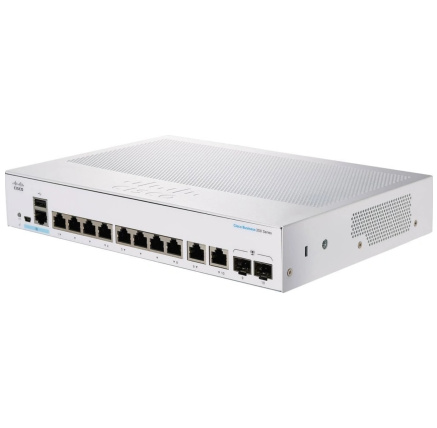 Cisco switch CBS350-8T-E-2G-EU (8xGbE,2xGbE/SFP combo,fanless) - REFRESH