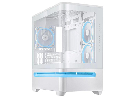 ASUS Case AP202 PRIME CASE, mATX, Průhledná bočnice, 3x 120mm ARGB Fan, bílá