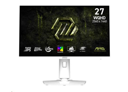 MSI LCD MAG 274QRFW X32, 27", 2560x1440, Rapid IPS, 0,5 ms, VESA 100x100, White MSI LCD MAG 274QRFW X32, 27", 2560x1440, Rapid IPS, 0,5 ms, VESA 100x100, White