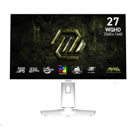 MSI LCD MAG 274QRFW X32, 27", 2560x1440, Rapid IPS, 0,5 ms, VESA 100x100, White