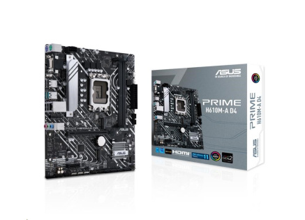 ASUS MB Sc LGA1700 PRIME H610M-A DDR4, Intel H610, 2xDDR4, 1xDP, 1xHDMI, 1xVGA, mATX