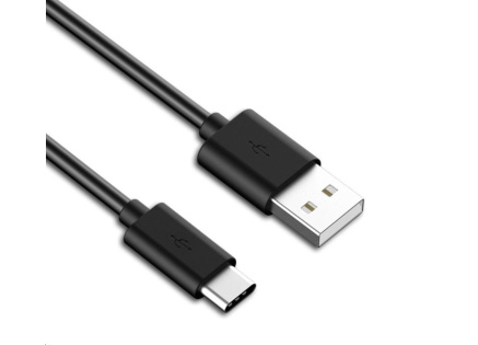 PremiumCord Kabel USB 3.1 C/M - USB 2.0 A/M, rychlé nabíjení proudem 3A, 1m, černá