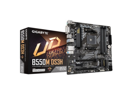 GIGABYTE MB Sc AM4 B550M DS3H, AMD B550M, 4xDDR4, HDMI