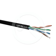 Instalační kabel Solarix venkovní UTP, Cat5E, drát, PE, box 305m SXKD-5E-UTP-PE