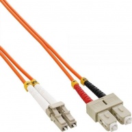 Duplexní patch kabel MM 62,5/125 OM1, LC-SC, LS0H, 10m
