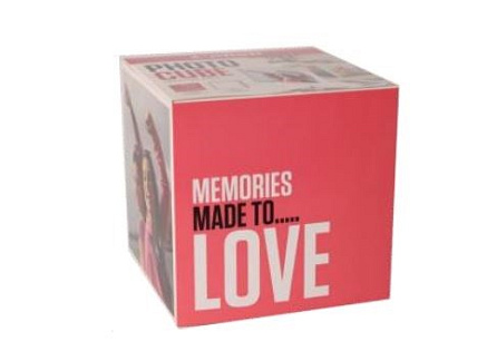 Canon foto-papír PP-201 5x5 white pink (40 obr.) + akrylový fotorámeček