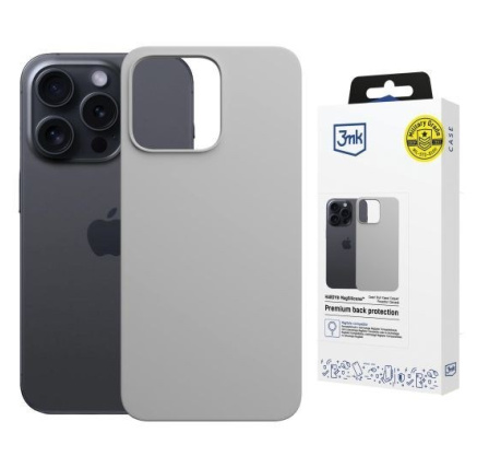 3mk ochranný kryt HARDY MagSilicone pro Apple iPhone 16 Pro Natural Titanium 3mk ochranný kryt HARDY MagSilicone pro Apple iPhone 16 Pro Natural Titanium