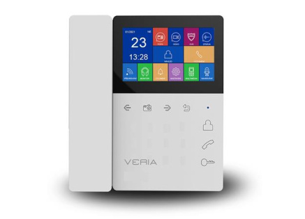 Veria LCD monitor videotelefonu se sluchátkem  7043B bílý