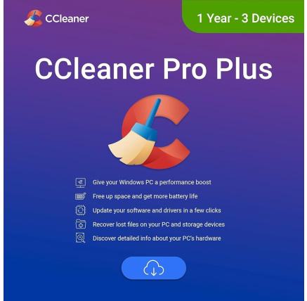 _Nová CCleaner Professional Plus pro 3 PC na (12 měs.) Online ESD