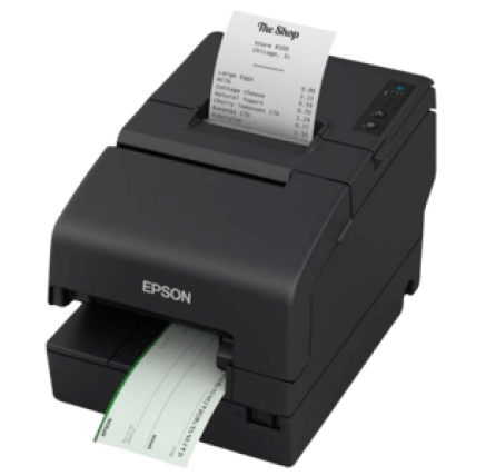 Epson TM-H6000VI, cutter, MICR, USB, RS232, Ethernet, OPOS, ePOS, black