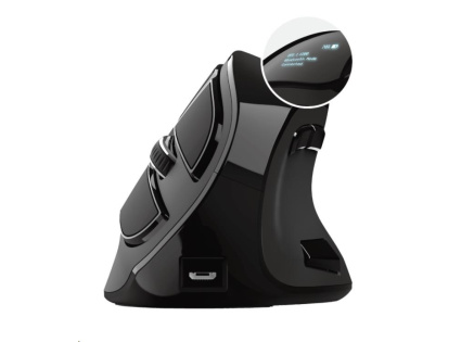 TRUST ergonomická Myš Voxx Rechargeable Ergonomic Wireless Mouse