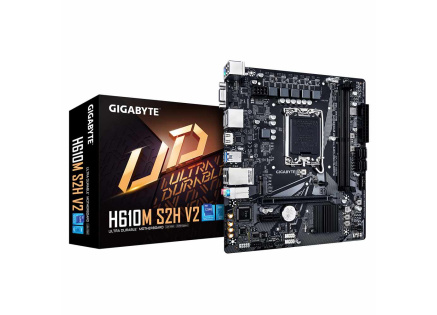 GIGABYTE MB Sc LGA1700 H610M S2H V2, Intel H610, 2xDDR5, 2xDP, 1xHDMI, 1xVGA, mATX