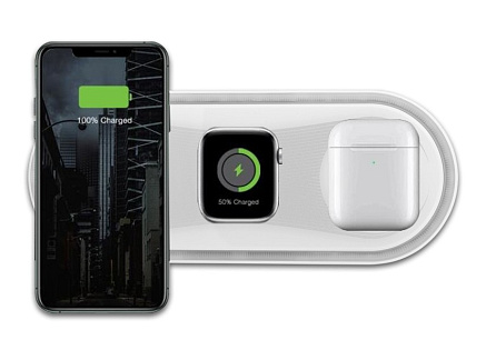 WG - Bezdrátová nabíječka stolní 22,5W, Fast Wireless Charger, bílá