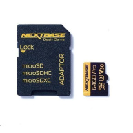 64GB U3 Micro SD Card Nextbase + adapter