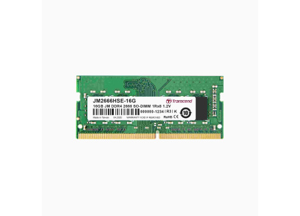 TRANSCEND SODIMM DDR4 16GB 2666MHz 1Rx8 2Gx8 CL19 1.2V