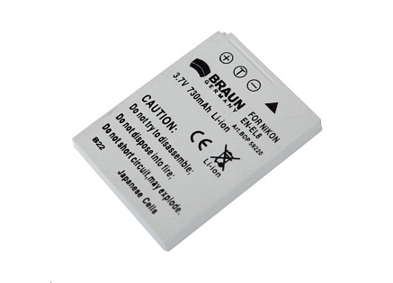 Braun akumulátor NIKON EN-EL8, 730mAh