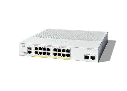 Cisco Catalyst switch C1200-16P-2G (16xGbE,2xSFP,16xPoE+,120W,fanless) - REFRESH
