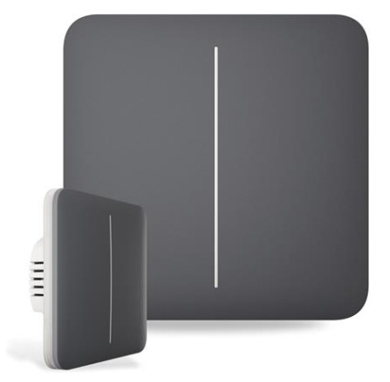 Ajax  SoloButton (2-gang) - Samostatné dvou tlačítko pro LightSwitch, grafitová