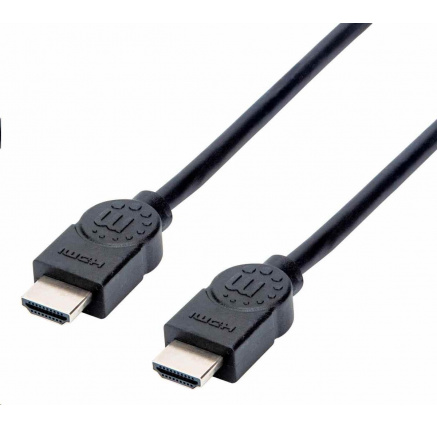 Manhattan HDMI kabel, ARC, 3D, 4K@30Hz, Shielded, 1.5m, černá Manhattan HDMI kabel, ARC, 3D, 4K@30Hz, Shielded, 1.5m, černá