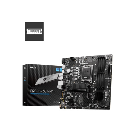 BAZAR - MSI MB Sc LGA1700 PRO B760M-P, Intel B760, 4xDDR5, 1xDP, 1xHDMI, 1xVGA, mATX - Po opravě (Bez příšlušenství)