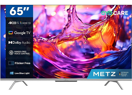 Metz 65MUD7000Z 65" TV, 4K Ultra HD, LED, Bluetooth, WiFi, Google TV, HDR, DTS Studio Sound