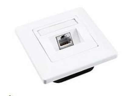 Solarix Zásuvka CAT6 STP 1 x RJ45 pod omítku bílá SX9-1-6-STP-WH Solarix Zásuvka CAT6 STP 1 x RJ45 pod omítku bílá SX9-1-6-STP-WH