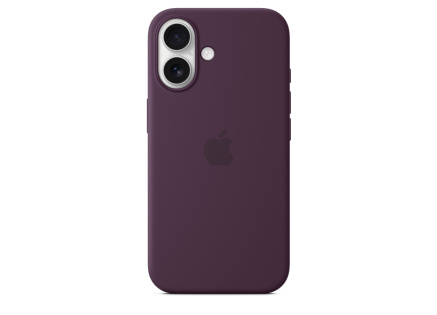 APPLE iPhone 16 Silicone Case with MagSafe - Plum APPLE iPhone 16 Silicone Case with MagSafe - Plum