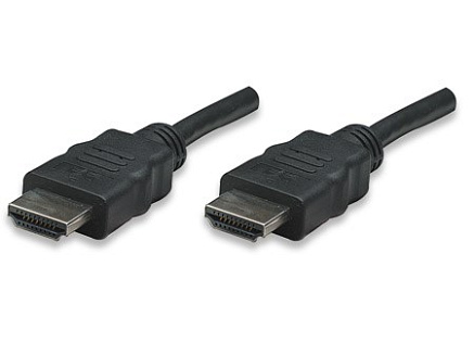 MANHATTAN kabel High Speed HDMI 3D, Male to Male, stíněný, černý, 20m (22.5m)