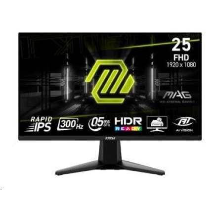 MSI LCD MAG 255XF, 24.5", 1920x1080, Rapid IPS, 0,5ms, VESA 100x100, Black