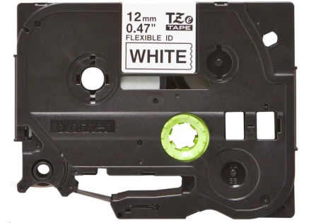 BROTHER TZEFX231 - kazeta TZ šířky 12mm, flexibilní páskou TZE-FX231, bílá/černé písmo